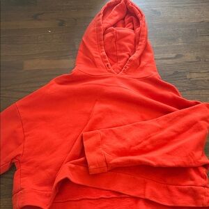 Zara Bright Red Hooded Jacket